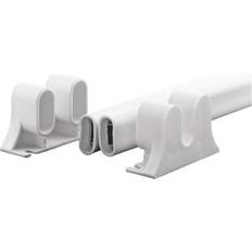 Baseboard Mouldings Prime-Line steel reinforced white vinyl swinging