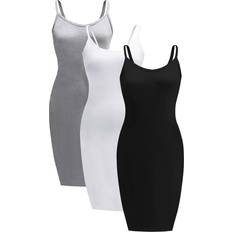 Shein Essnce Plus 3pcs Solid Bodycon Dress