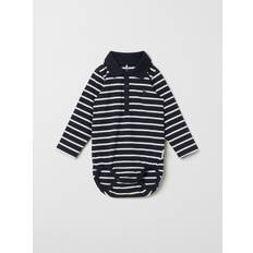 Polarn O. Pyret Striped Polo Shirt Babygrow - Blue (60600612-483)
