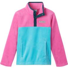 Sportswear Garment Fleece Jackets Children's Clothing Columbia Girl's Steens Mountain Quarter Snap Fleece Pullover - Geyser/Pink Ice