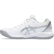 Asics Women Racket Sport Shoes Asics Women's Gel-Dedicate Tennis Shoes, White/Silver