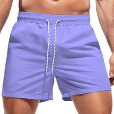 Shein Men Swimwear Shein Men Solid Swim Trunks