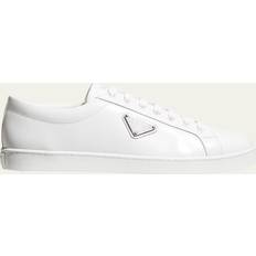 Low Shoes Prada Brushed Leather Sneakers White