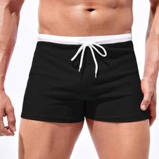 Shein Badehosen Shein Men Contrast Trim Swim Trunks