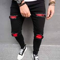 Shein Pants & Shorts Shein Men Cotton Ripped Frayed Skinny Jeans