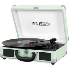 Turntables Innovative Technology Victrola Bluetooth Suitcase Record Player with 3-Speed Turntable