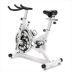 Fitness Machines Marcy XJ-5801 Club Revolution Indoor Home Gym Exercise Bike Trainer, White/Black 83 White