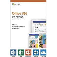 Office Software Microsoft Brand office 365 personal pc or mac subscription retail