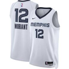 Sports Fan Apparel Nike Men's Memphis Grizzlies Ja Morant #12 White Dri-FIT Swingman Jersey