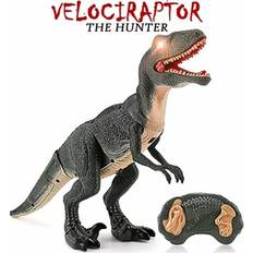 RC Robots Contixo Remote Dinosaur Toys Velociraptor