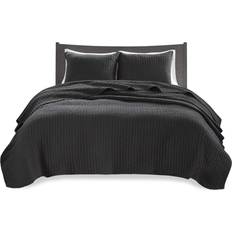 Madison Park Keaton Bedspread Black (228.6x172.72)