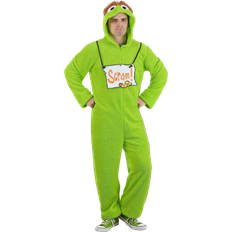 Costumes FUN.COM Adult Oscar the Grouch Onesie Costume