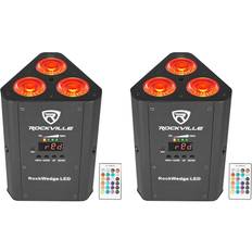 Rockville BEST PAR 60 Rechargable Par Can Wash Light w/ Wireless  DMX+RGBWA+UV