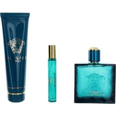 Versace Men Gift Boxes Versace Eros Gift Set EdT 100ml + EdT 10ml + Shower Gel 150ml