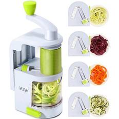 Mini Choppers & Spiralizers vegetable slicer 4in1 rotating