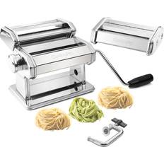 Pasta Maker Machine Manual Hand Press With 6 Gear Adjustable Thickness  Settings Stainless Steel Rolling Noodles Maker Machine