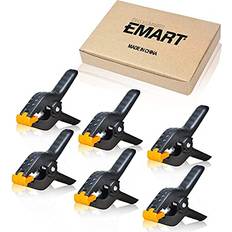 Emart 6packs heavy duty muslin spring clamps 4.5 inch photo booth backdrop clips
