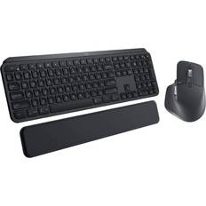 Keyboards Logitech MX Keys Wireless Illuminated Keyboard Multi-OS Bundle MX Master 3 Advanced Mac MX Palm Rest