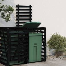 Billig Søppelskur vidaXL Udvidelse skraldespandsskjuler massivt fyrretræ (Areal )