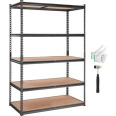 Shelving Systems VEVOR 5-Tier Black Shelving System 72x48"