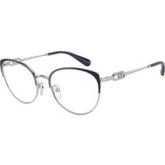 Emporio Armani Adult Sunglasses Emporio Armani Eyeglasses EA1150 3368 Shiny Silver/Blue