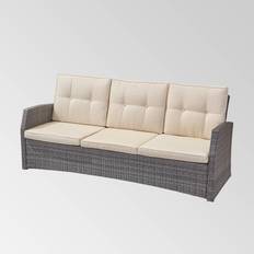 Sofas Christopher Knight Home Sanger Outdoor 3 Seater Wicker