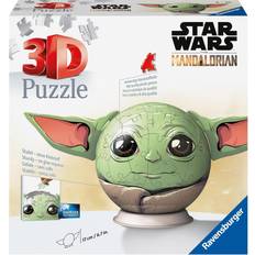 Ravensburger 3D-puslespill Ravensburger 3D Puzzle Star Wars Stitch Mandalorian Grogu 72 Pieces