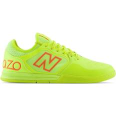 Indoor (IN) - Yellow Soccer Shoes New Balance Audazo v5+ Pro IN M - Hi-Lite/Blaze Orange/Bleached Lime Glow