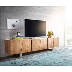 DeLife Lowboard Live-Edge Nature Fernsehschrank 220x53cm