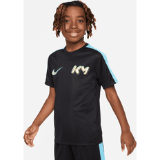 Nike Older Kid's KM Dri-FIT Football Top - Black/Baltic Blue
