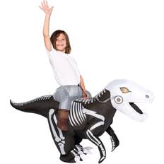 Spooktacular Creations Inflatable Child Ride A Raptor Skeleton Costume