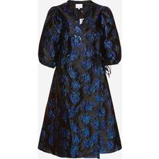 Noella Jessa Wrap Dress Blk/Blu Mix