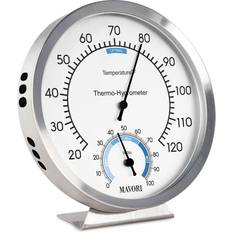 Outdoor Barometer Thermometer Hygrometer - 5in Barometer Weather Station,  Barometer for Home Wall, Fishing Boat, Baby Room, Office