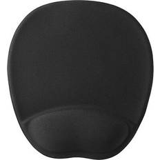 Mouse Pads Insignia Mouse Pad with Memory Foam Wrist Rest Black