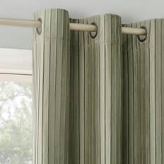 Curtains & Accessories Sun Zero Cascade Pleated Velvet Sage
