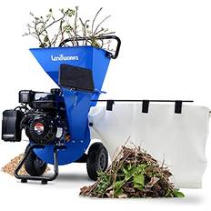 PowerSmart PS10W 15-AMP Wood Chipper Electric, Shredder, and