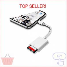[apple mfi certified] sd card reader for iphone/ipad,lightning to sd card camera