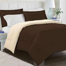 Swift Home Reversible Bedspread Brown, Beige (223.5x167.6)