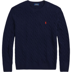 Knitted Sweaters Polo Ralph Lauren Cable Knit Wool Cashmere Crewneck Sweater - Hunter Navy