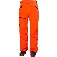 Orange - Outdoor Pants - Women Helly Hansen Men's Sogn Cargo Ski Pants - Neon Orange