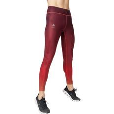 Damen - Rot Lange Unterhosen Odlo Zeroweight Lauftights schwarz