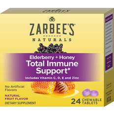 Zarbee's Adult Elderberry + Honey Total Immune Support Chewable Tablets 24