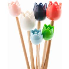 Knitting Needle Stoppers Tulip White/Large Point Protectors