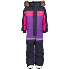 Velcro Schneeoveralls Didriksons Kid's Bjärven Coverall - Disco Purple (504966-I06)