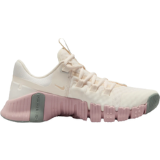 Nike Pink - Women Gym & Training Shoes Nike Free Metcon 5 W - Pale Ivory/Light Silver/Mica Green/Ice Peach