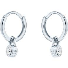 Ted Baker Sinalaa Huggie Earrings - Silver/Transparent