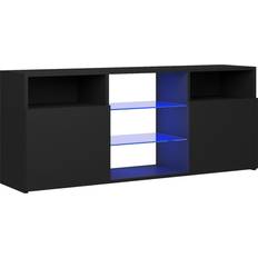 vidaXL LED Light Black Fernsehschrank 120x50cm