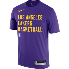 Basket T-skjorte Nike Los Angeles Lakers Men's Dri-FIT NBA Practice T-Shirt Purple