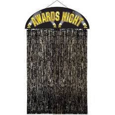 Doorway Party Curtains Beistle Doorway Party Curtains Awards Night Door Black/Gold