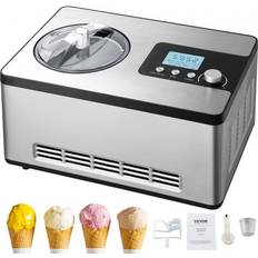 Yogurt maker machine VEVOR Elektrsiche Eismaschine 2L Eiscreme Frozen Joghurt Sorbet Edelstahl Gelato